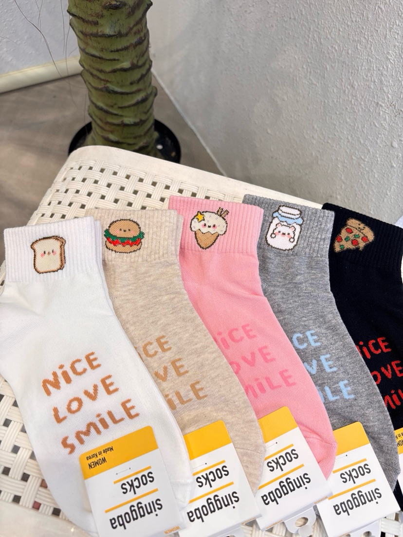 CACTUS-Q韓國代購女士新品推薦26春夏職業時尚熱賣休閑襪子CACTUS十雙起/可混搭襪子