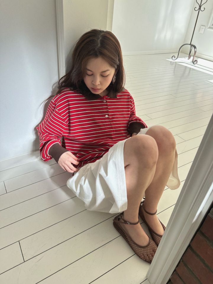 MARE韓國直郵實拍女裝新款推薦熱賣休閑職業26春夏長袖T恤MARE長袖T恤