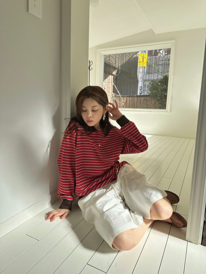 MARE韓國直郵實拍女裝新款推薦熱賣休閑職業26春夏長袖T恤MARE長袖T恤