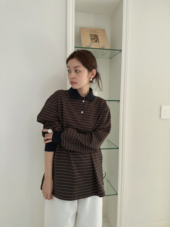 MARE韓國直郵實拍女裝新款推薦熱賣休閑職業26春夏長袖T恤MARE長袖T恤