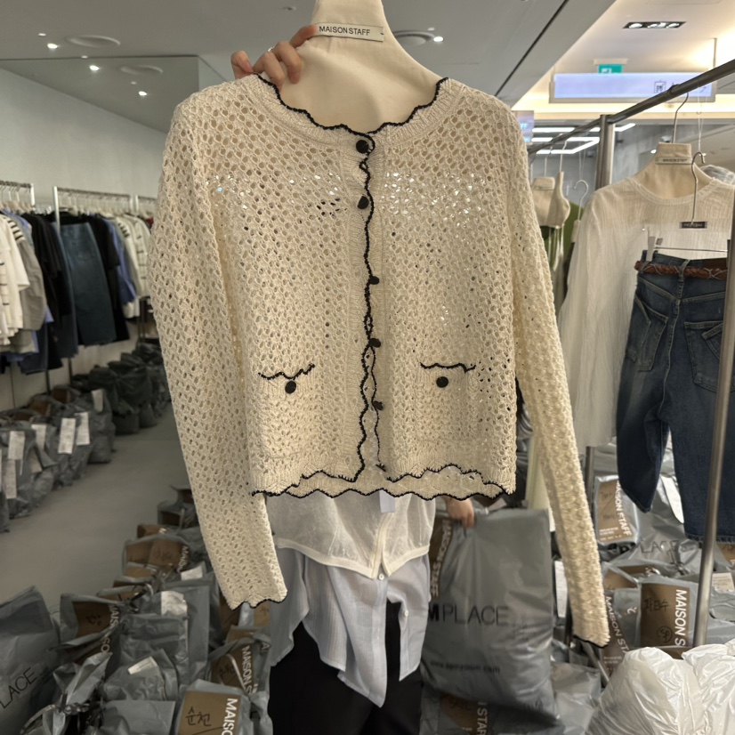 DOUBLE STANDARD/LE SMOKING/MAISONSTAFF韓國東大門直郵女裝新品人氣針織衫MAISONSTAFF針織衫圖色2