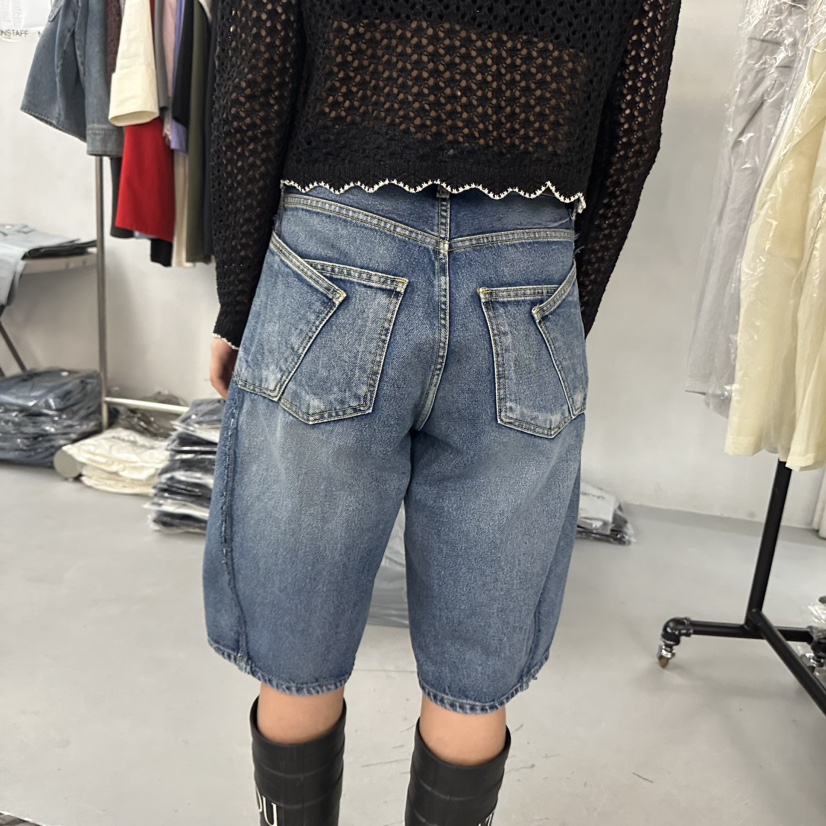 DOUBLE STANDARD/LE SMOKING/MAISONSTAFF韓國東大門直郵女士新款26春夏短褲MAISONSTAFF短褲