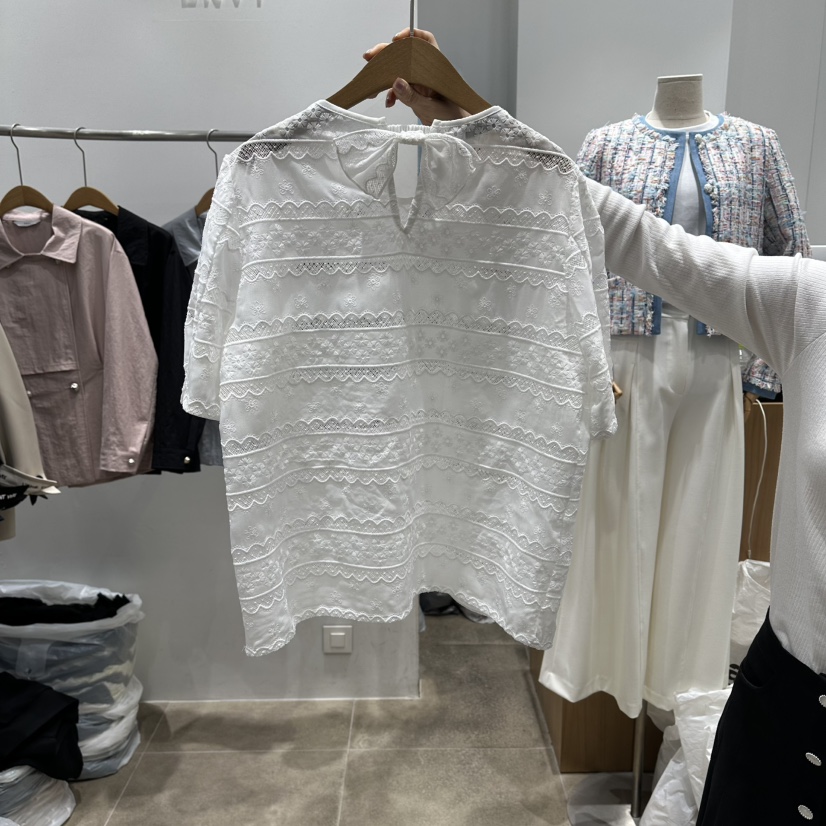 ENVY韓國直郵實拍女士新品休閑時尚熱賣人氣職業襯衫蕾絲衫ENVY襯衫/蕾絲衫
