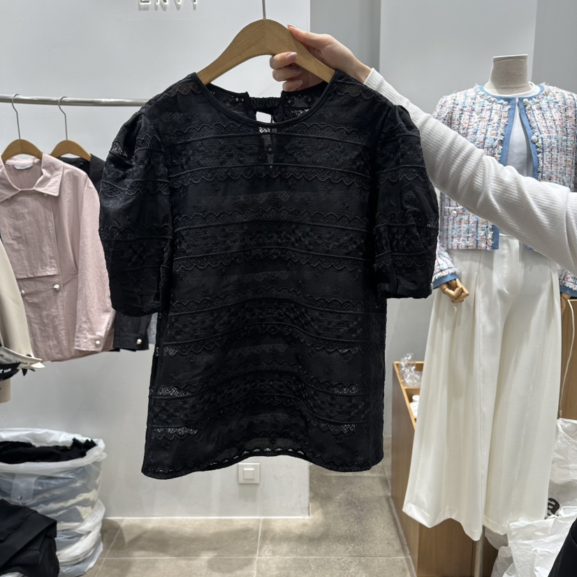 ENVY韓國直郵實拍女士新品休閑時尚熱賣人氣職業襯衫蕾絲衫ENVY襯衫/蕾絲衫圖色2