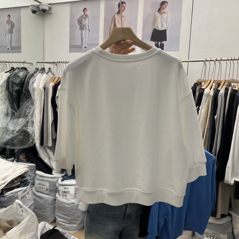 MOI-A韓國東大門代購女裝新品休閑人氣26春夏衛衣短款圓領MOI-A衛衣