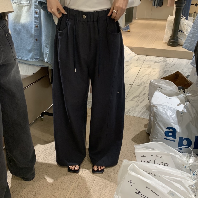 W AND J韓國東大門代購女裝新品推薦熱賣人氣休閑褲亞麻W AND J休閑褲圖色1