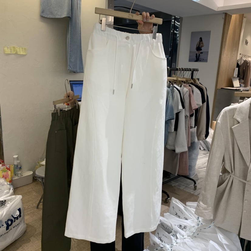 W AND J韓國東大門代購女裝新品推薦熱賣人氣休閑褲亞麻W AND J休閑褲圖色3