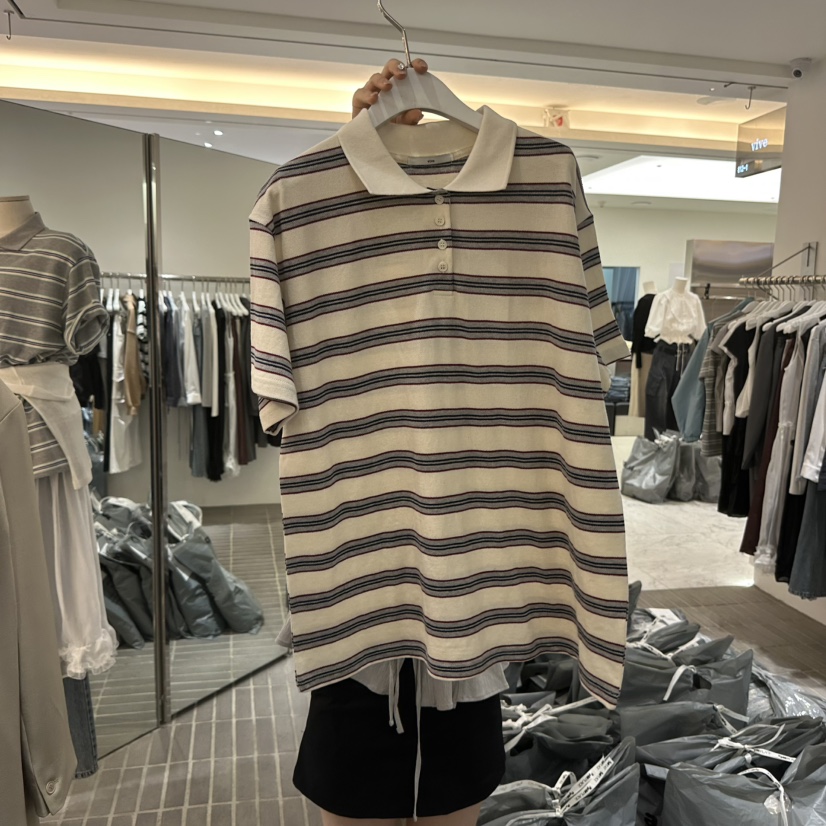 VIVE韓國直郵女裝新品時尚推薦26春夏休閑熱賣職業人氣T恤VIVET恤圖色1