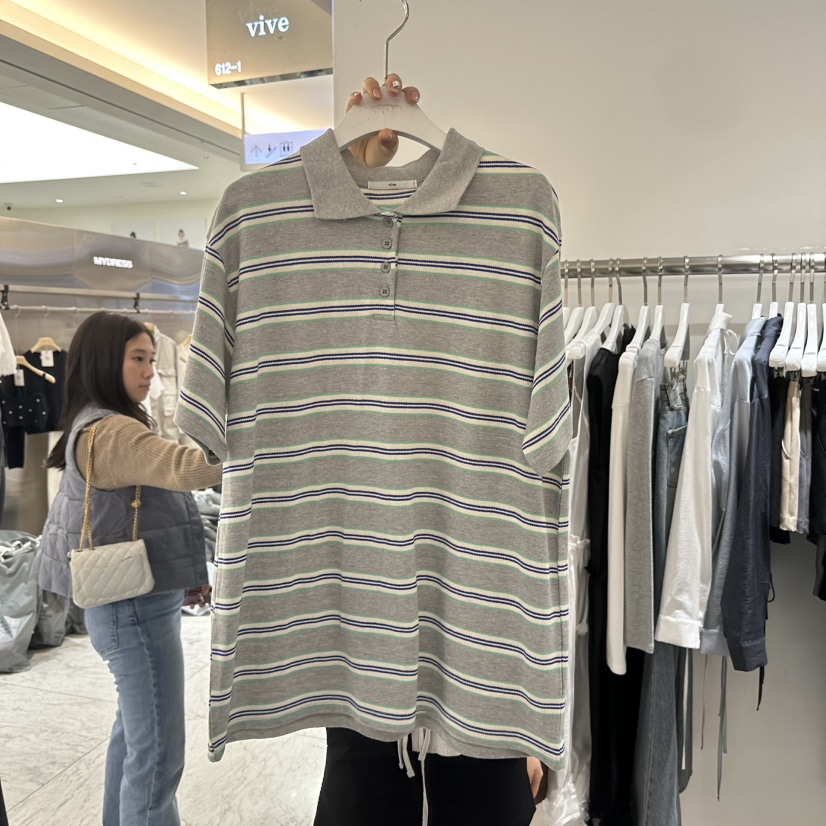 VIVE韓國直郵女裝新品時尚推薦26春夏休閑熱賣職業人氣T恤VIVET恤圖色2