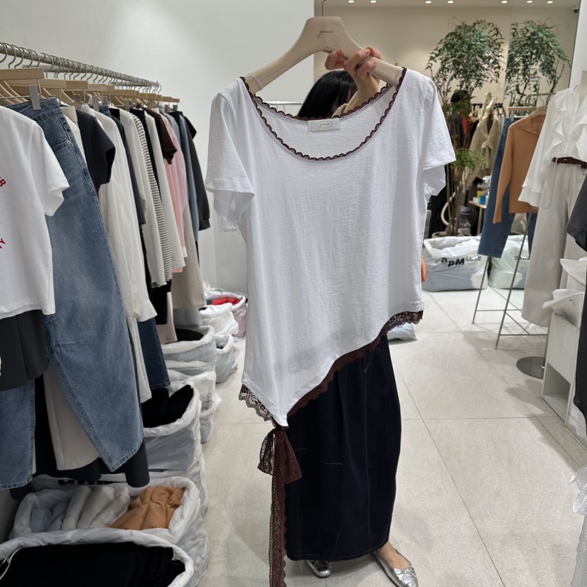 GRACIA韓國代購女士新款推薦時尚26春夏熱賣人氣職業休閑T恤GRACIAT恤圖色1