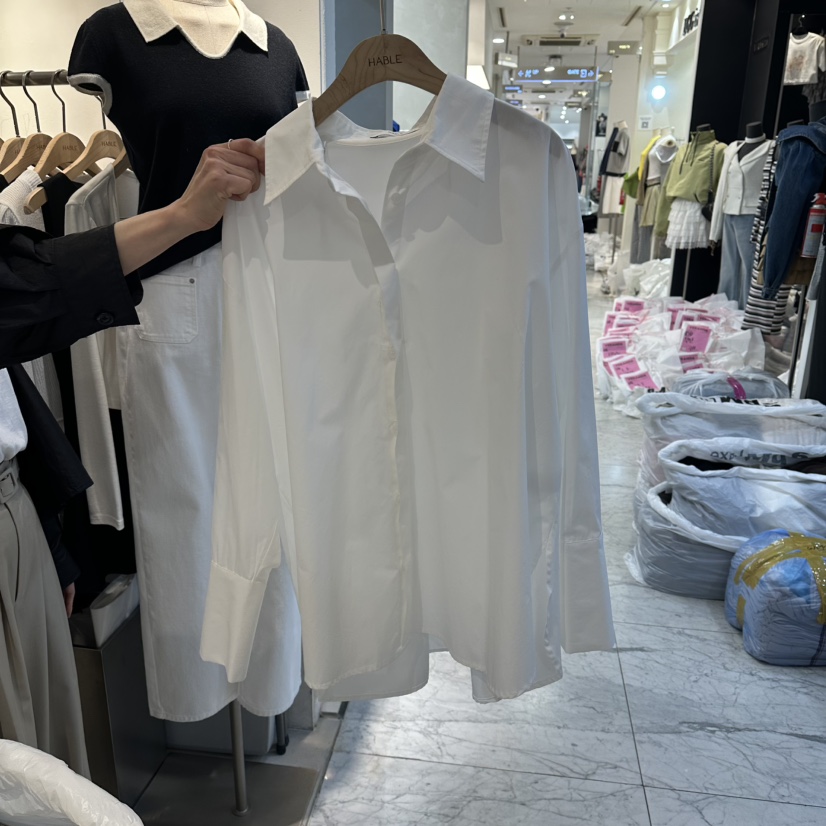 HABLE韓國直郵女士新品休閑時尚推薦職業熱賣26春夏襯衫蕾絲衫HABLE襯衫/蕾絲衫圖色1
