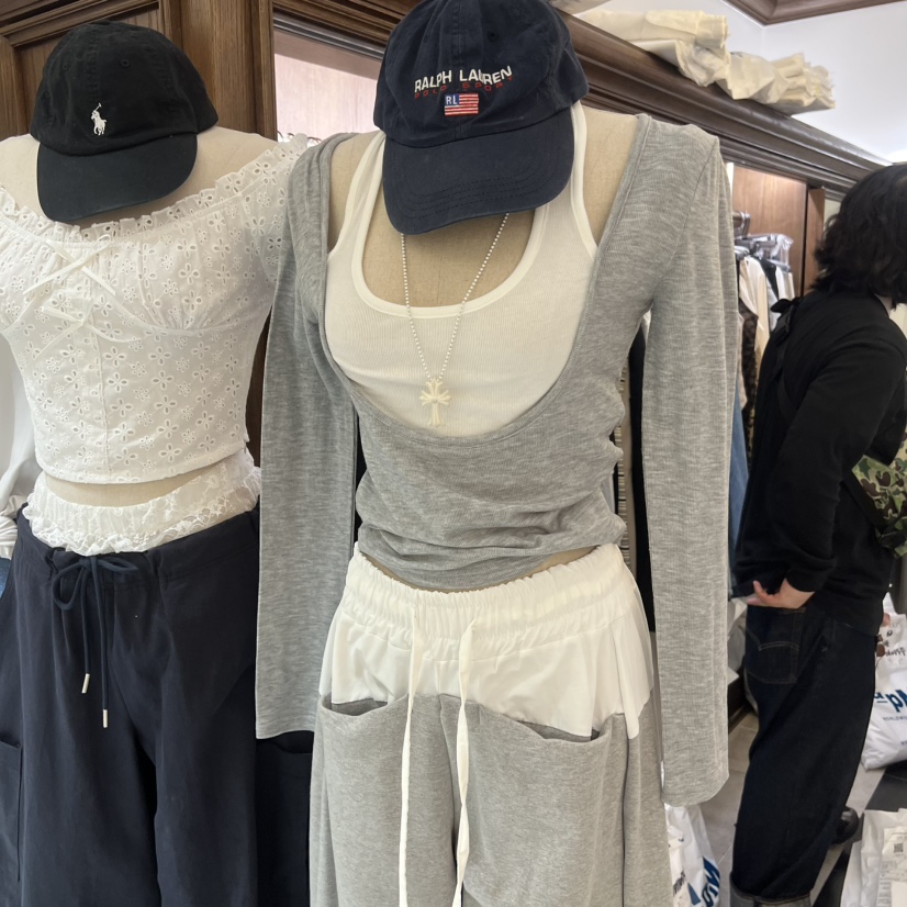 VIRKIN韓國直郵女裝新品推薦26春夏休閑時尚長袖T恤假兩件VIRKIN長袖T恤圖色5