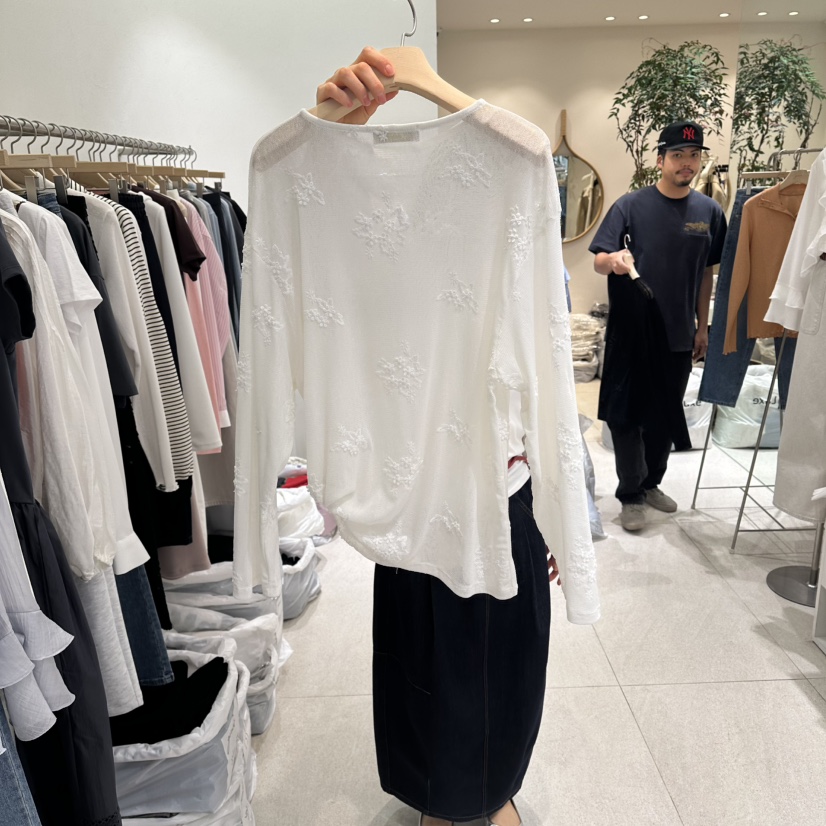 GRACIA韓國直郵實拍女士新品熱賣職業休閑推薦針織衫刺繡GRACIA針織衫