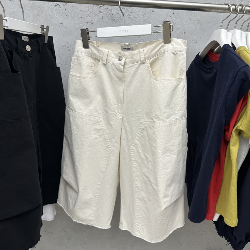 SIXTEEN韓國東大門代購女裝新品26春夏職業熱賣短褲不含腰帶SIXTEEN短褲圖色1