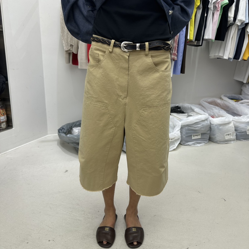 SIXTEEN韓國東大門代購女裝新品26春夏職業熱賣短褲不含腰帶SIXTEEN短褲圖色2