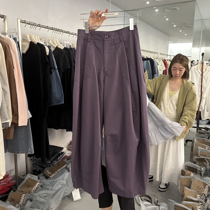 DOUBLE STANDARD/LE SMOKING/MAISONSTAFF韓國直郵實拍女士新品職業休閑褲MAISONSTAFF休閑褲圖色2