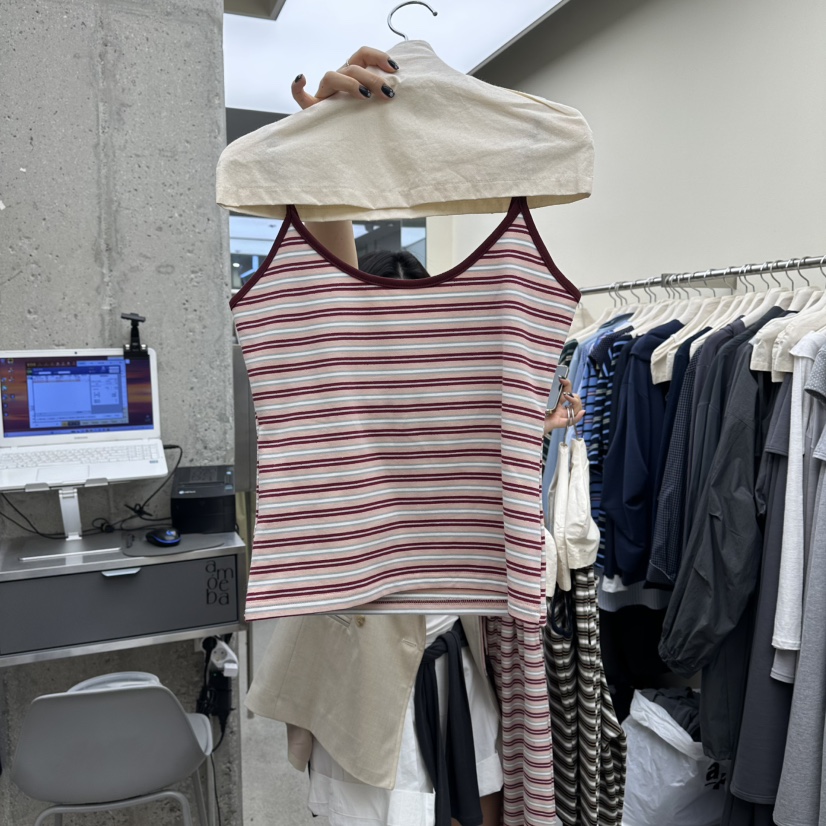 AMOEBA韓國東大門代購女裝新款職業時尚26春夏熱賣吊帶背心AMOEBA吊帶/背心