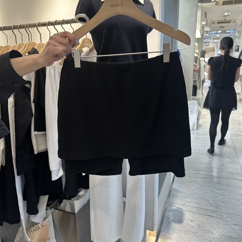 HABLE韓國東大門直郵女裝新品26春夏推薦人氣職業休閑裙褲HABLE裙褲圖色2黑色