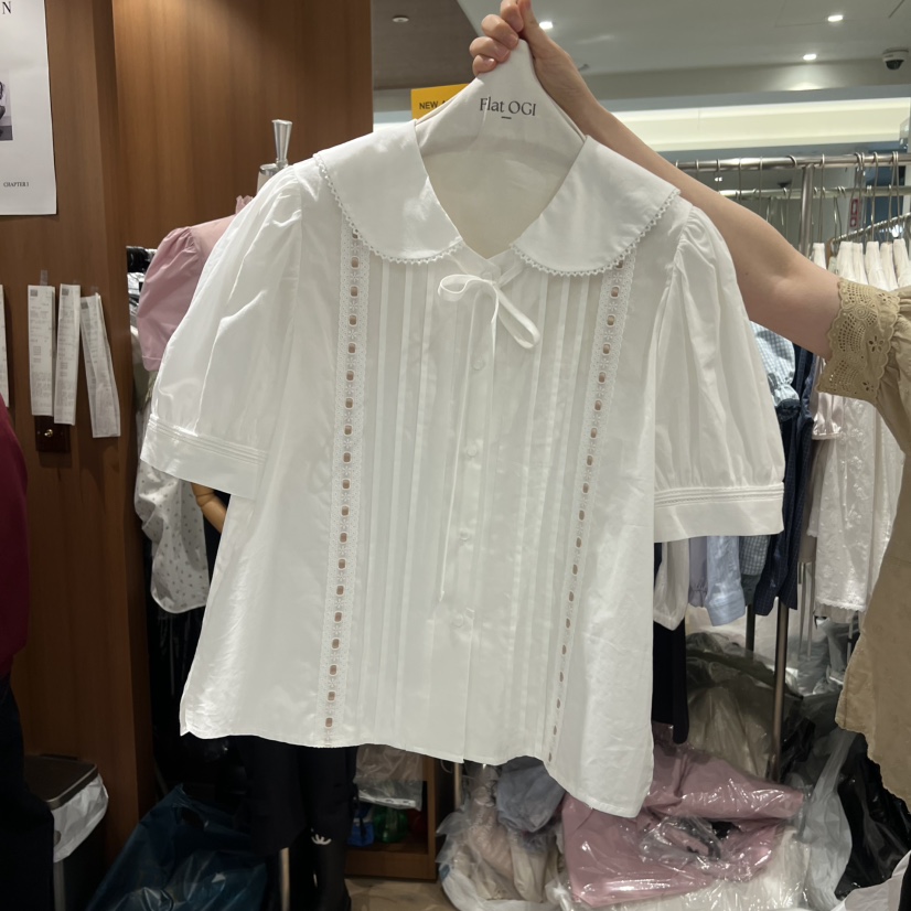 OGI韓國直郵實拍女裝新品職業休閑26春夏時尚人氣襯衫蕾絲衫FLat OGI襯衫/蕾絲衫圖色2