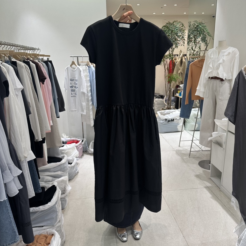 GRACIA韓國東大門代購女裝新款26春夏休閑熱賣連衣裙不含包GRACIA連衣裙圖色3黑色