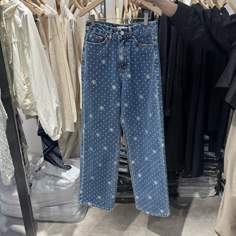 HABLE韓國直郵實拍女裝新款人氣熱賣時尚休閑26春夏牛仔褲HABLE牛仔褲圖色1