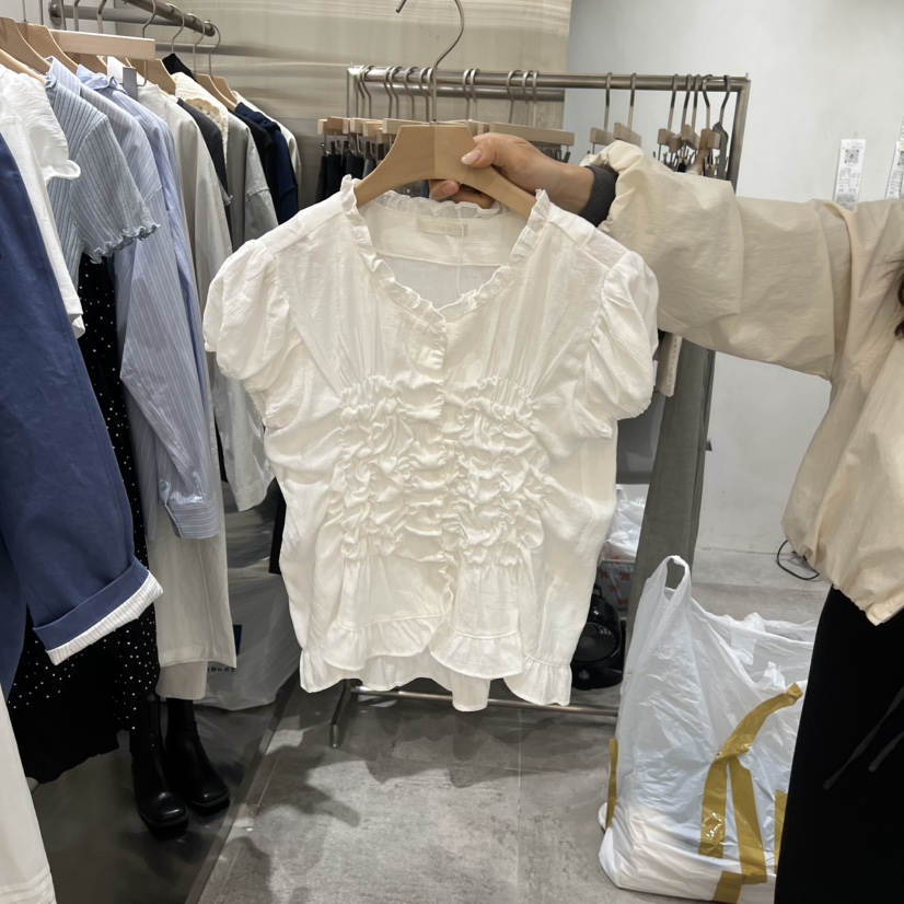 CHAE韓國直郵實拍女士新品熱賣時尚推薦休閑職業襯衫蕾絲衫CHAE襯衫/蕾絲衫圖色1