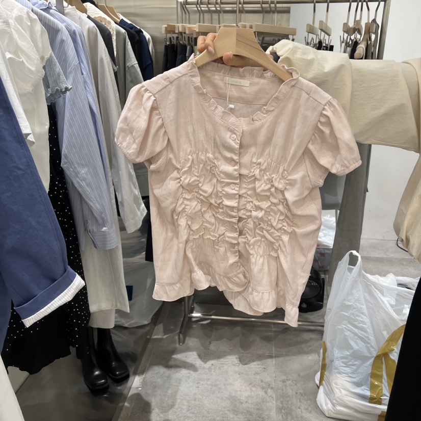 CHAE韓國直郵實拍女士新品熱賣時尚推薦休閑職業襯衫蕾絲衫CHAE襯衫/蕾絲衫圖色3