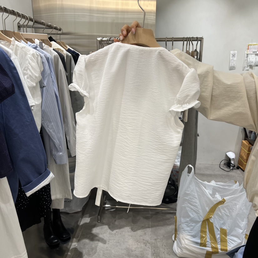 CHAE韓國東大門代購女士新款人氣推薦職業襯衫蕾絲衫褶裥CHAE襯衫/蕾絲衫