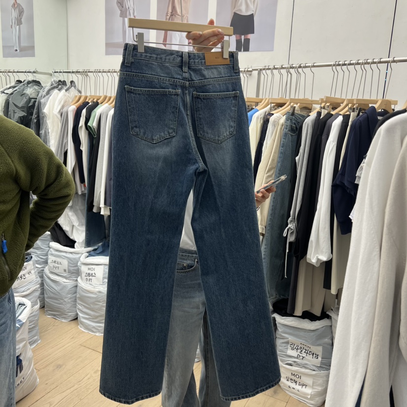 MOI-A韓國東大門代購女士新品人氣職業26春夏休閑牛仔褲MOI-A牛仔褲