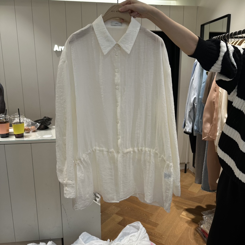 ARC韓國東大門代購女士新款職業推薦休閑人氣26春夏襯衫蕾絲衫ARC EN CIEL襯衫/蕾絲衫圖色1