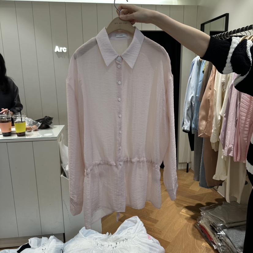 ARC韓國東大門代購女士新款職業推薦休閑人氣26春夏襯衫蕾絲衫ARC EN CIEL襯衫/蕾絲衫圖色2