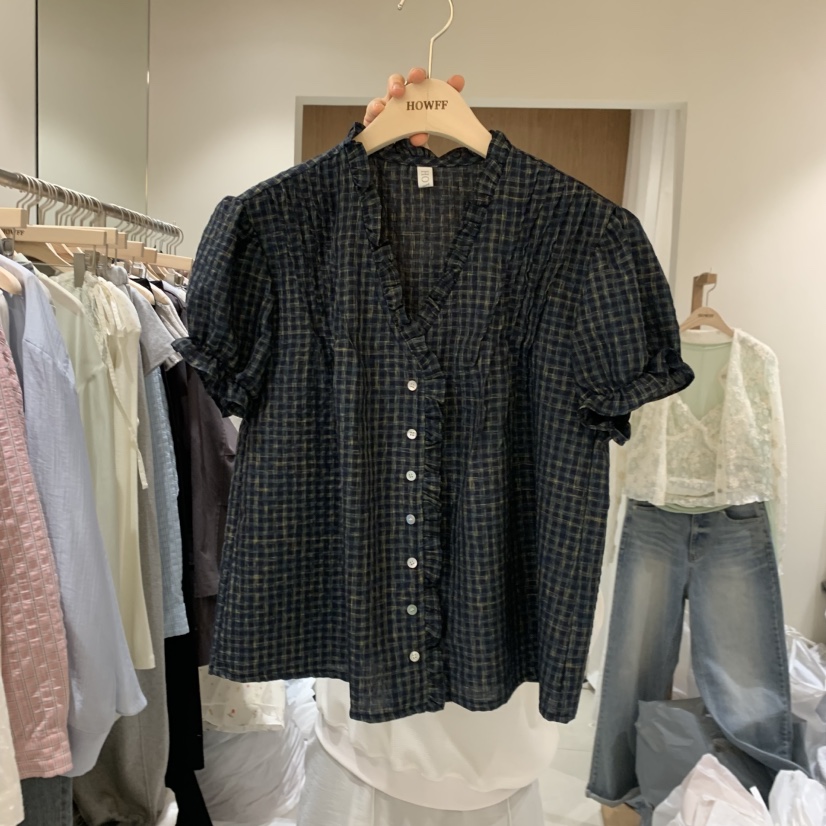 HOWFF韓國東大門直郵女士新品人氣職業時尚熱賣襯衫蕾絲衫HOWFF襯衫/蕾絲衫圖色3