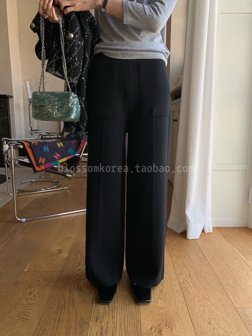 PRIVIE/H/LOW GAUGE韓國東大門代購女士新品休閑休閑褲針織褲PRIVIE/H/LOW GAUGE休閑褲圖色4