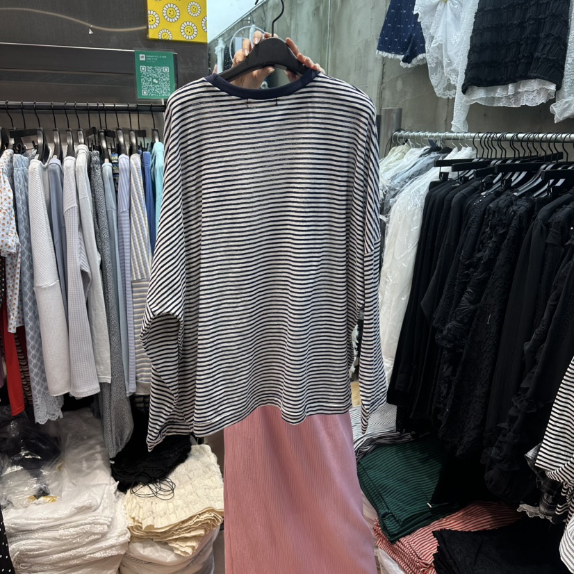 RUNWAY-런웨이韓國東大門直郵女裝新款26春夏時尚長袖T恤RUNWAY長袖T恤