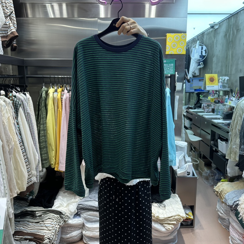 RUNWAY-런웨이韓國東大門直郵女裝新款26春夏時尚長袖T恤RUNWAY長袖T恤圖色2