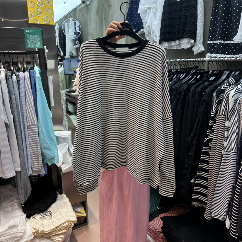 RUNWAY-런웨이韓國東大門直郵女裝新款26春夏時尚長袖T恤RUNWAY長袖T恤圖色3