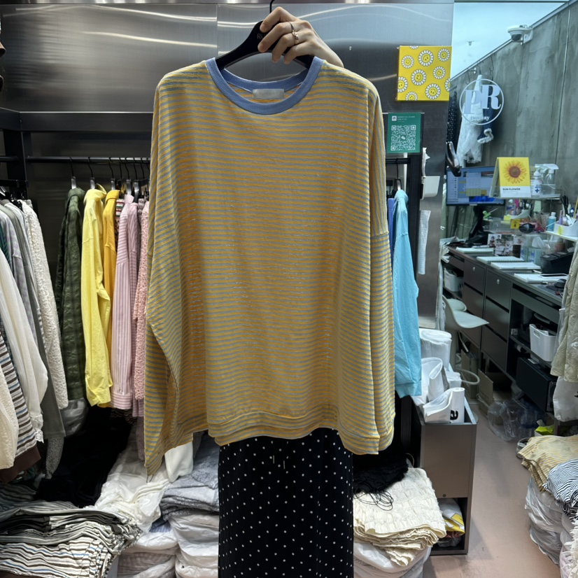 RUNWAY-런웨이韓國東大門直郵女裝新款26春夏時尚長袖T恤RUNWAY長袖T恤圖色4