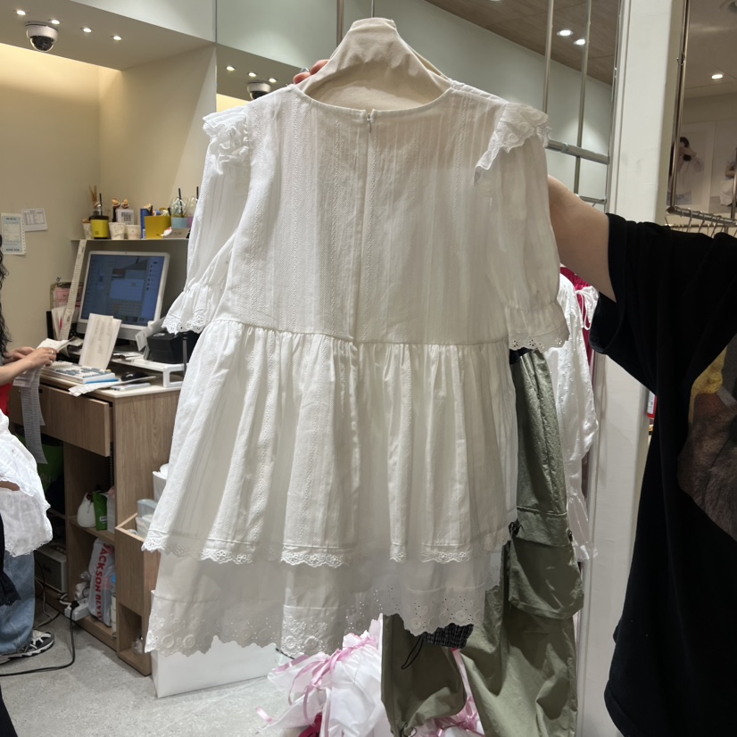 BY FLOW韓國代購女士新品26春夏推薦休閑職業襯衫蕾絲衫BY FLOW襯衫/蕾絲衫