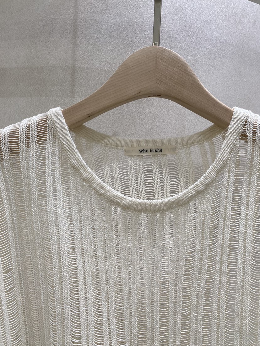 WHO IS SHE韓國直郵女士新品熱賣休閑人氣針織衫含腰繩WHO IS SHE針織衫