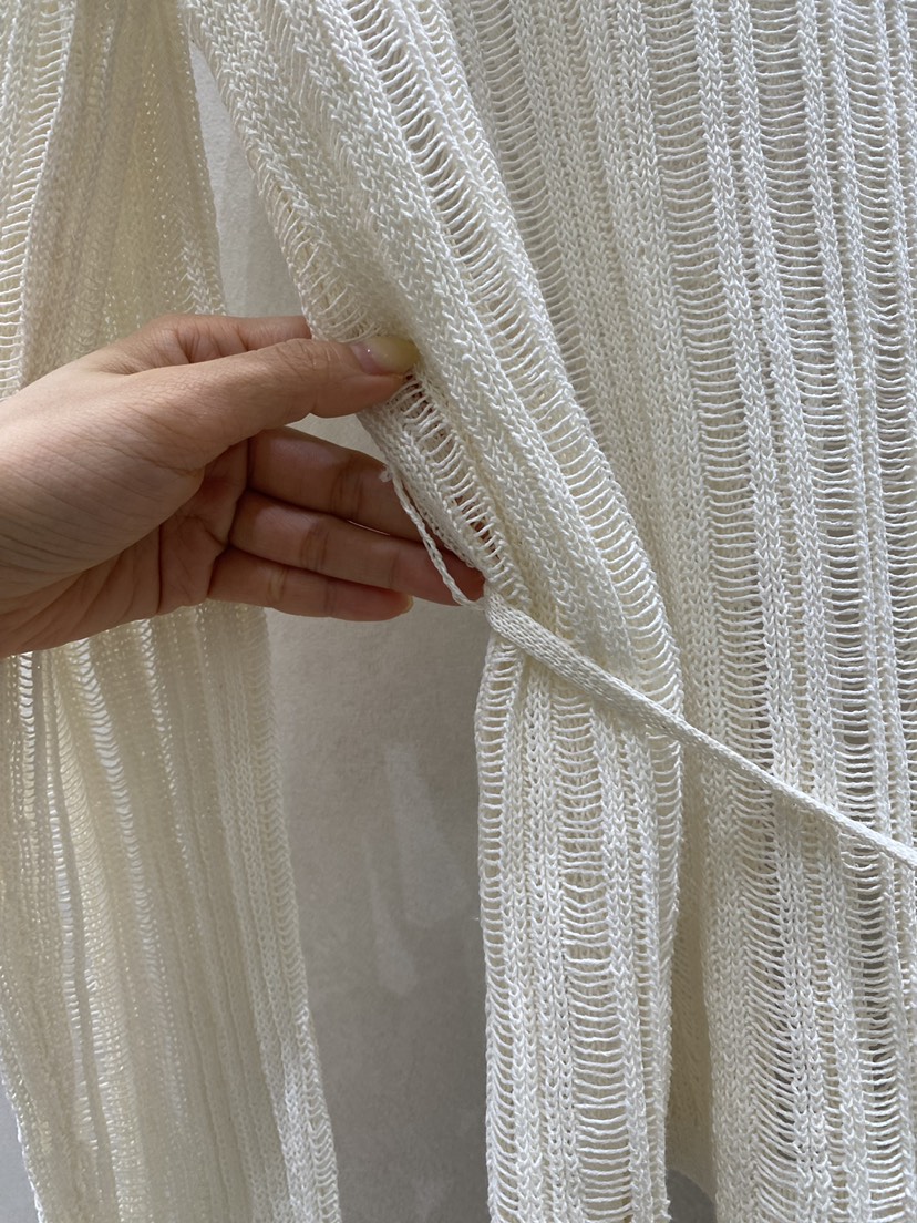 WHO IS SHE韓國直郵女士新品熱賣休閑人氣針織衫含腰繩WHO IS SHE針織衫