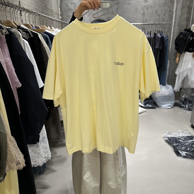 JUNI韓國東大門直郵女裝新款休閑推薦26春夏時尚職業熱賣T恤my juniT恤圖色1