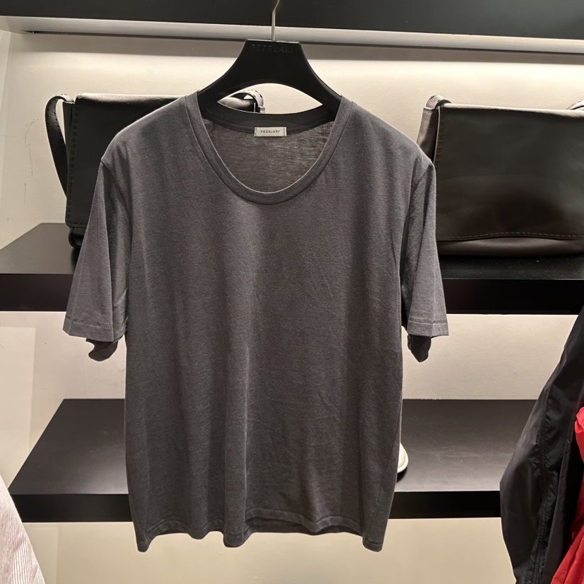 FEBRUARY 11韓國直郵女裝新款人氣休閑熱賣26春夏T恤柔軟FEBRUARY 11T恤圖色4墨色