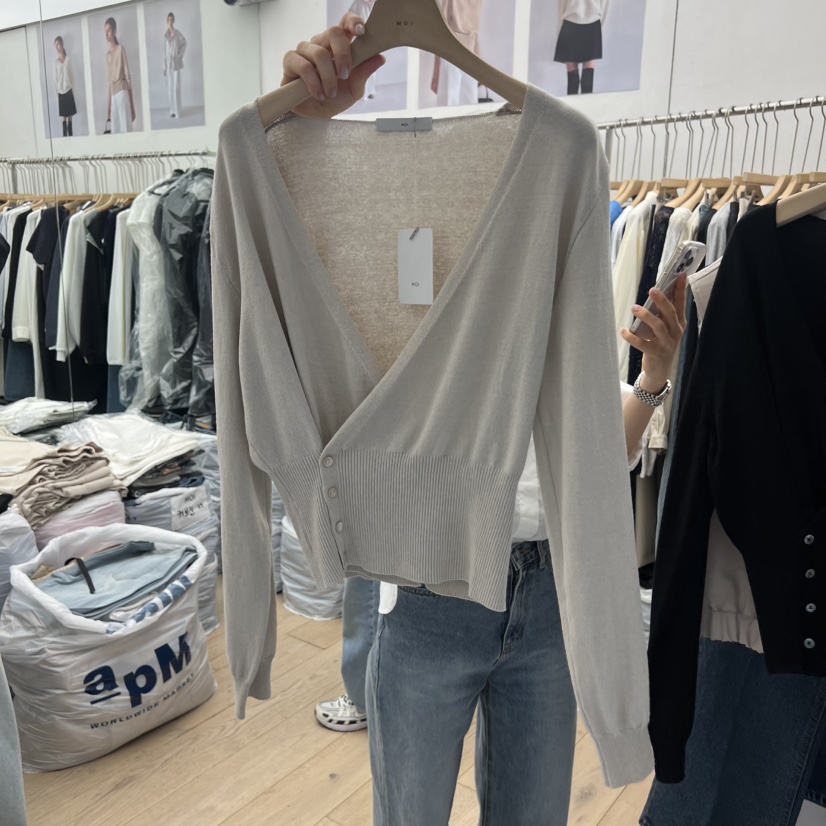 MOI-A韓國東大門代購女士新款人氣推薦職業針織衫羊毛衫MOI-A針織衫圖色1