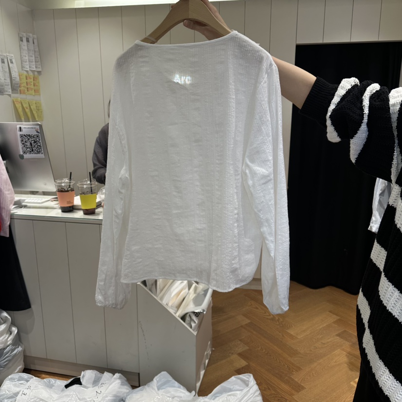 ARC韓國直郵實拍女裝新品人氣時尚休閑熱賣職業襯衫蕾絲衫ARC EN CIEL襯衫/蕾絲衫