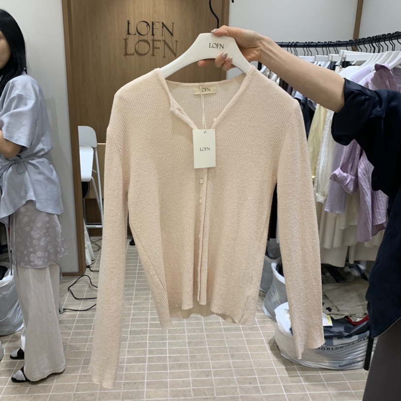 LOFN韓國東大門直郵女士新品推薦熱賣時尚職業人氣針織衫LOFN針織衫圖色2