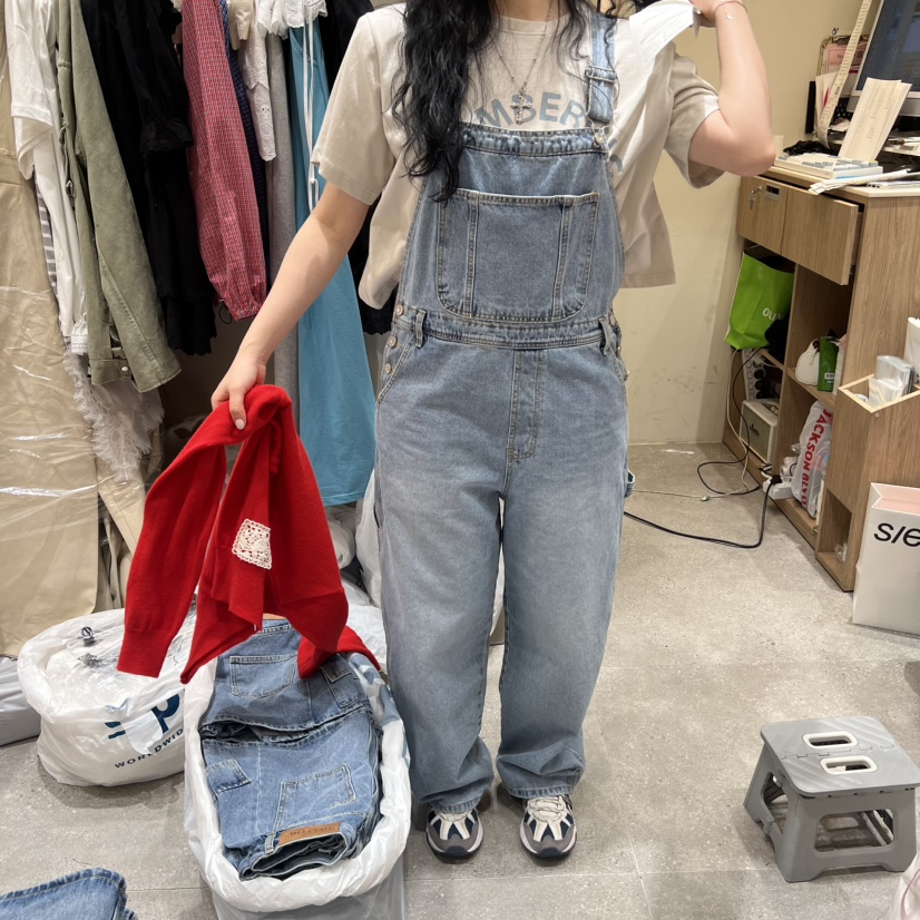 BY FLOW韓國東大門直郵女士新款熱賣休閑時尚26春夏背帶褲BY FLOW背帶褲圖色1