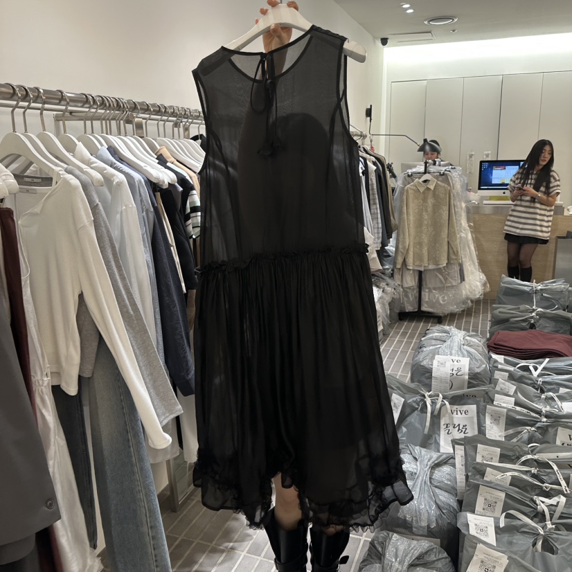 VIVE韓國東大門代購女士新款推薦熱賣26春夏職業休閑連衣裙VIVE連衣裙