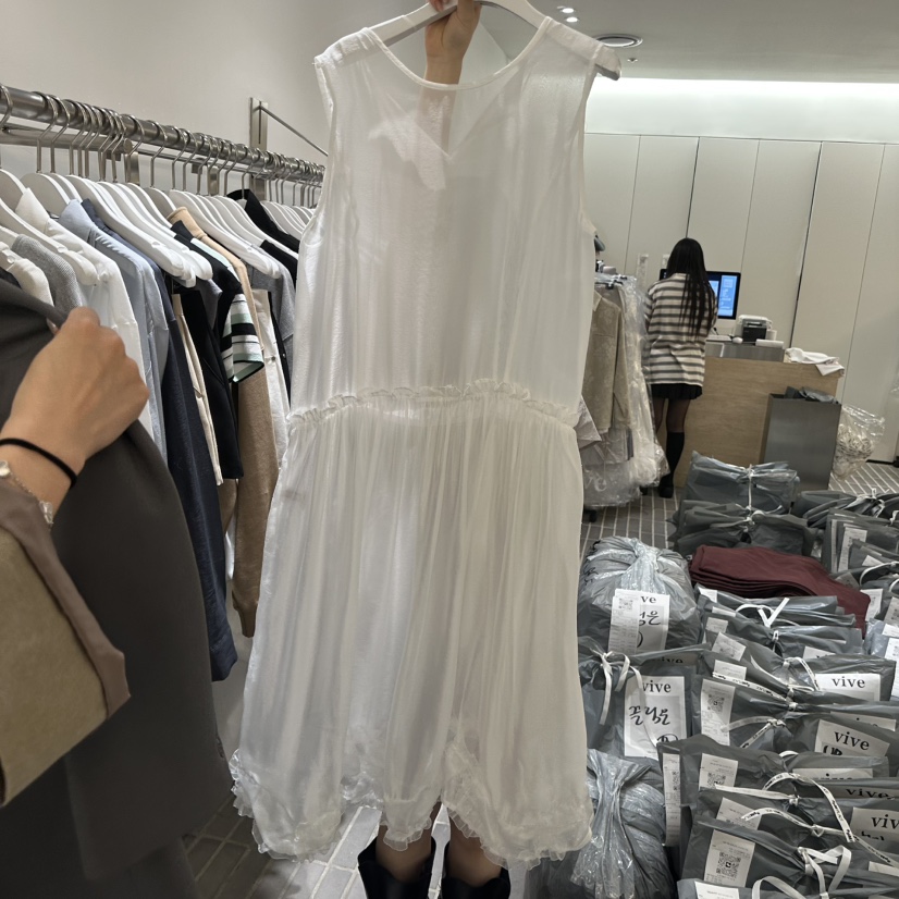 VIVE韓國東大門代購女士新款推薦熱賣26春夏職業休閑連衣裙VIVE連衣裙圖色1