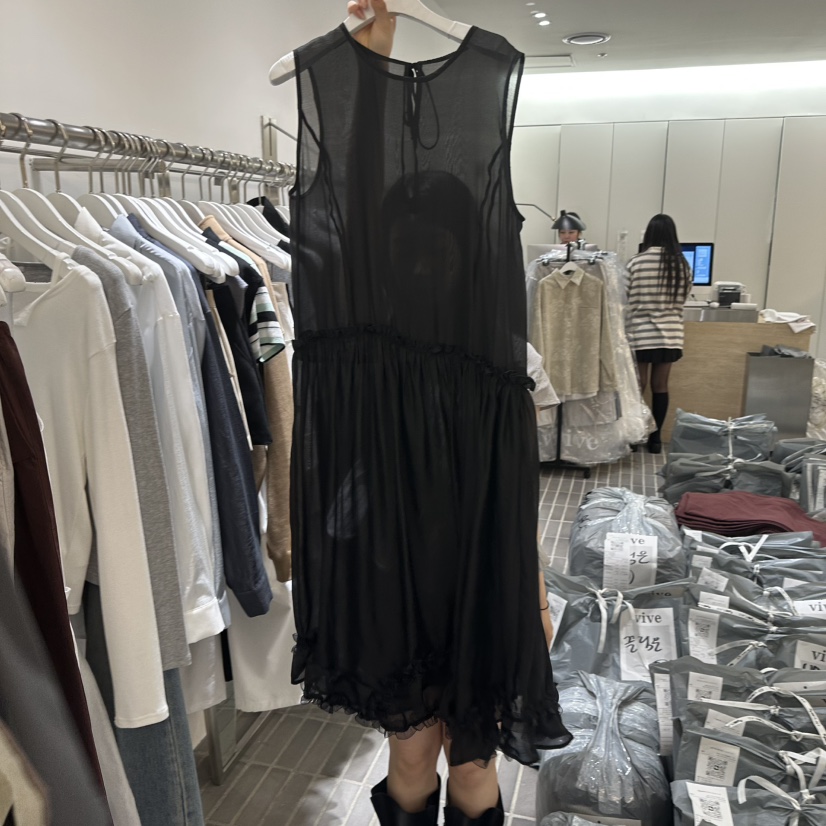 VIVE韓國東大門代購女士新款推薦熱賣26春夏職業休閑連衣裙VIVE連衣裙圖色2