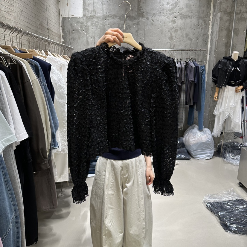 JUNI韓國東大門代購女士新品人氣推薦休閑熱賣襯衫蕾絲衫my juni襯衫/蕾絲衫圖色2